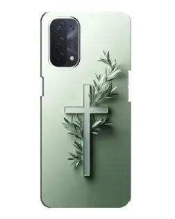 Чехол для OPPO A74 (5G) с картинкой «Оливковая ветвь»