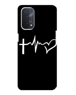 Чехол для OPPO A74 (5G) с картинкой «Пульс веры»