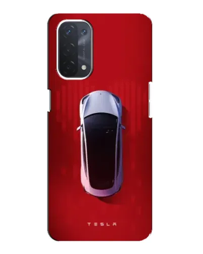 Чехол для OPPO A74 (5G) с картинкой «Tesla Top View»