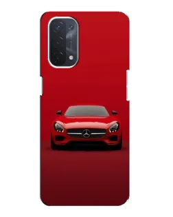 Чехол для OPPO A74 (5G) с картинкой «Красный Mercedes AMG»