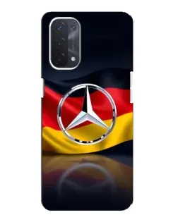 Чехол для OPPO A74 (5G) с картинкой «Mercedes — флаг Германии»