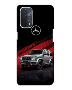Чехол для OPPO A74 (5G) с картинкой «Mercedes G-Class красный»