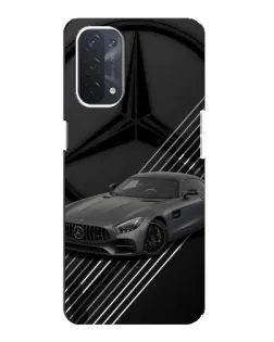 Чехол для OPPO A74 (5G) с картинкой «Mercedes AMG — графика»