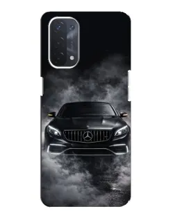 Чехол для OPPO A74 (5G) с картинкой «Mercedes в дыму»