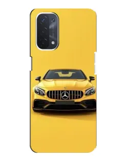 Чехол для OPPO A74 (5G) с картинкой «Желтый Mercedes GT»