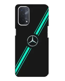 Чехол для OPPO A74 (5G) с картинкой «Спортивные линии Mercedes»