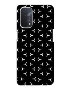 Чехол для OPPO A74 (5G) с картинкой «Mercedes паттерн звезд»