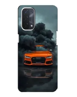 Чехол для OPPO A74 (5G) с картинкой «Audi в облаках дыма» Чехол для OPPO A74 (5G) с картинкой «Audi в облаках дыма»