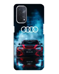 Чехол для OPPO A74 (5G) с картинкой «Audi Sport — неон» Чехол для OPPO A74 (5G) с картинкой «Audi Sport — неон»