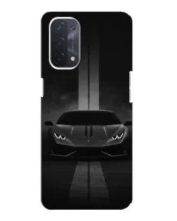 Чехол для OPPO A74 (5G) с картинкой «Lamborghini симметрия дорог»