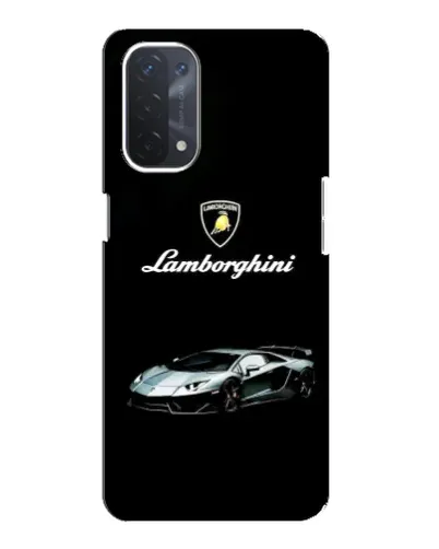 Чехол для OPPO A74 (5G) с картинкой «Логотип Lamborghini классика»