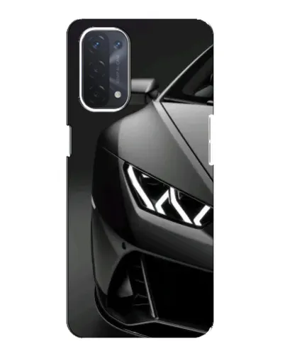 Чехол для OPPO A74 (5G) с картинкой «Lamborghini фары детализация»