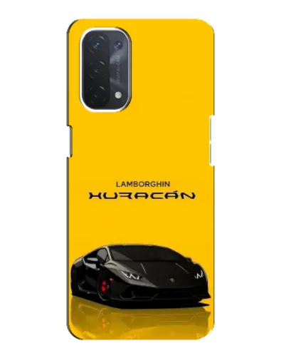 Чехол для OPPO A74 (5G) с картинкой «Lamborghini Huracan черный»