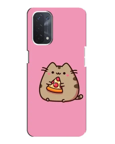 Чехол для OPPO A74 (5G) с картинкой «Пушин с пиццей»