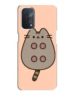 Чехол для OPPO A74 (5G) с картинкой «Пушин пузиком кверху»