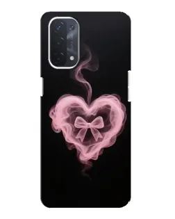 Чехол для OPPO A74 (5G) с картинкой «Дымчатое сердце»