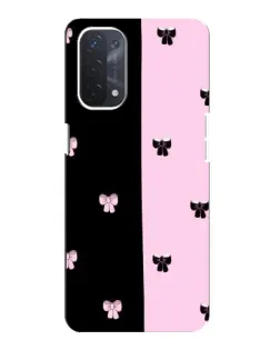 Чехол для OPPO A74 (5G) с картинкой «Контрастные банты»