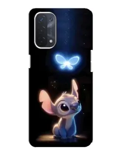 Чехол для OPPO A74 (5G) с картинкой «Сияющий Стич»