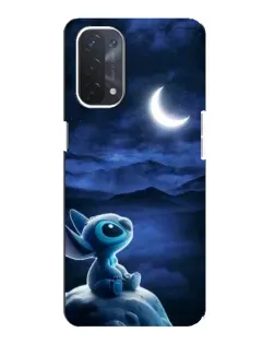 Чехол для OPPO A74 (5G) с картинкой «Лунная ночь Стича»
