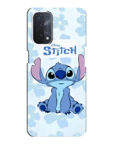 Чехол для OPPO A74 (5G) с картинкой «Stitch среди цветов» Чехол для OPPO A74 (5G) с картинкой «Stitch среди цветов»