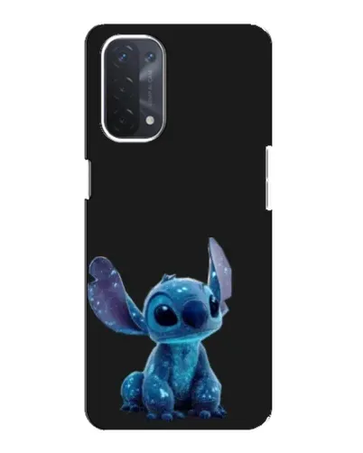Чехол для OPPO A74 (5G) с картинкой «Стич на черном» Чехол для OPPO A74 (5G) с картинкой «Стич на черном»