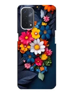 Чехол для OPPO A74 (5G) с картинкой «Цветочная феерия»