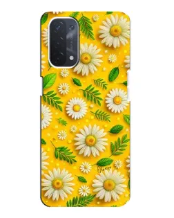 Чехол для OPPO A74 (5G) с картинкой «Ромашковое солнце»