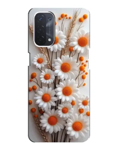 Чехол для OPPO A74 (5G) с картинкой «Белые сухоцветы» Чехол для OPPO A74 (5G) с картинкой «Белые сухоцветы»