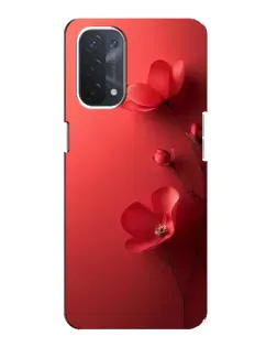 Чехол для OPPO A74 (5G) с картинкой «Маковые соцветия»