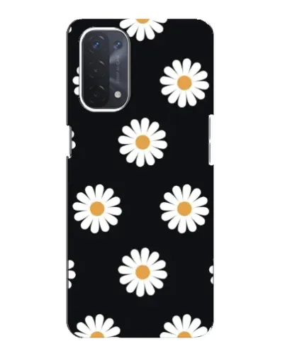 Чехол для OPPO A74 (5G) с картинкой «Ромашки на черном» Чехол для OPPO A74 (5G) с картинкой «Ромашки на черном»