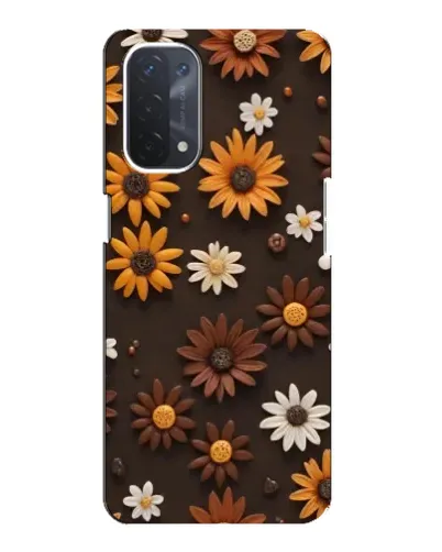 Чехол для OPPO A74 (5G) с картинкой «Узор из маленьких подсолнухов» Чехол для OPPO A74 (5G) с картинкой «Узор из маленьких подсолнухов»
