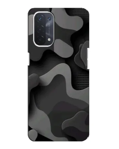 Чехол для OPPO A74 (5G) с картинкой «Темный абстрактный камуфляж»