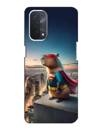 Чехол для OPPO A74 (5G) с картинкой «Капи-мен супергерой»