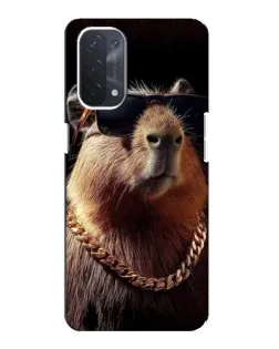Чехол для OPPO A74 (5G) с картинкой «Капибара золотая цепь» Чехол для OPPO A74 (5G) с картинкой «Капибара золотая цепь»