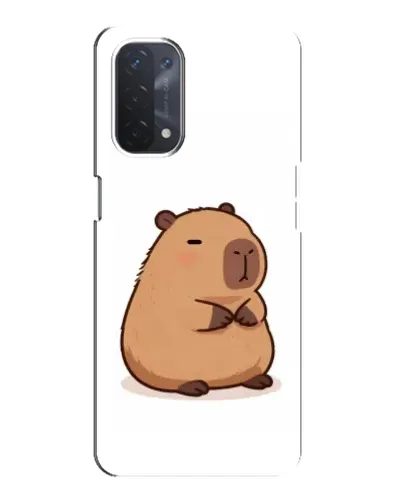 Чехол для OPPO A74 (5G) с картинкой «Толстенькая капибара»