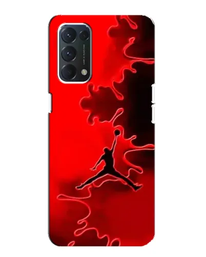 Чехол для OPPO A74 с картинкой «Jordan Red Smoke»