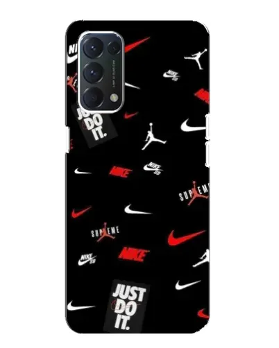 Чехол для OPPO A74 с картинкой «Nike Mix Pattern»