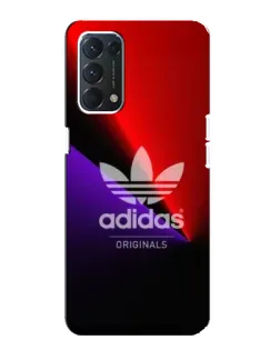 Чехол для OPPO A74 с картинкой «Adidas Red Neon»