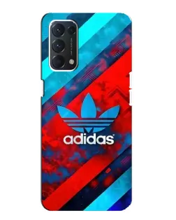 Чехол для OPPO A74 с картинкой «Абстракция Adidas»