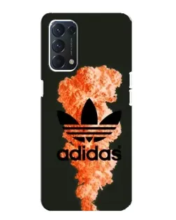 Чехол для OPPO A74 с картинкой «Оранжевый дым Adidas» Чехол для OPPO A74 с картинкой «Оранжевый дым Adidas»