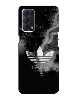 Чехол для OPPO A74 с картинкой «Абстрактный дым Adidas» Чехол для OPPO A74 с картинкой «Абстрактный дым Adidas»