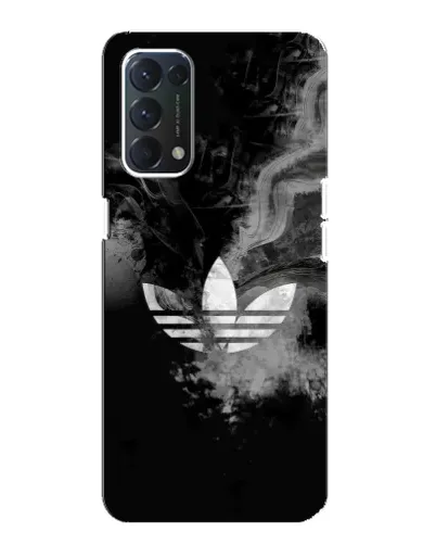 Чехол для OPPO A74 с картинкой «Абстрактный дым Adidas»