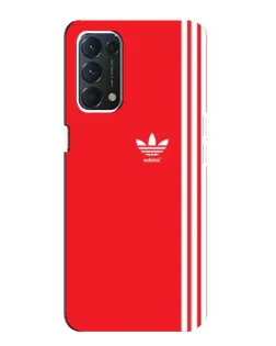 Чехол для OPPO A74 с картинкой «Красный минимализм Adidas» Чехол для OPPO A74 с картинкой «Красный минимализм Adidas»