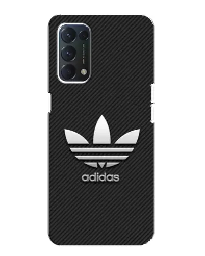 Чехол для OPPO A74 с картинкой «Adidas Карбоновая текстура»