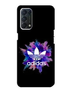 Чехол для OPPO A74 с картинкой «Взрыв красок Adidas»