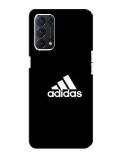 Чехол для OPPO A74 с картинкой «Черная классика Adidas»