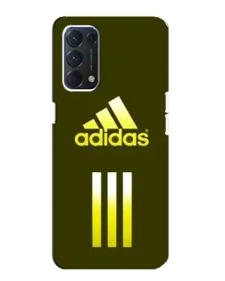 Чехол для OPPO A74 с картинкой «Оливковый градиент Adidas»