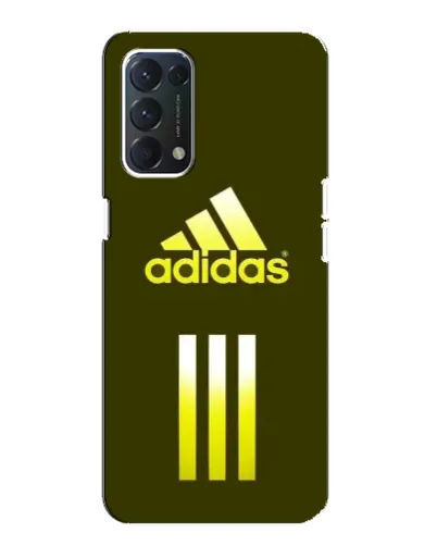Чехол для OPPO A74 с картинкой «Оливковый градиент Adidas»
