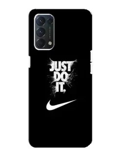 Чехол для OPPO A74 с картинкой «Текстовый принт Nike» Чехол для OPPO A74 с картинкой «Текстовый принт Nike»