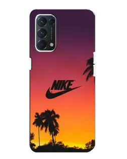 Чехол для OPPO A74 с картинкой «Nike на закате солнца» Чехол для OPPO A74 с картинкой «Nike на закате солнца»